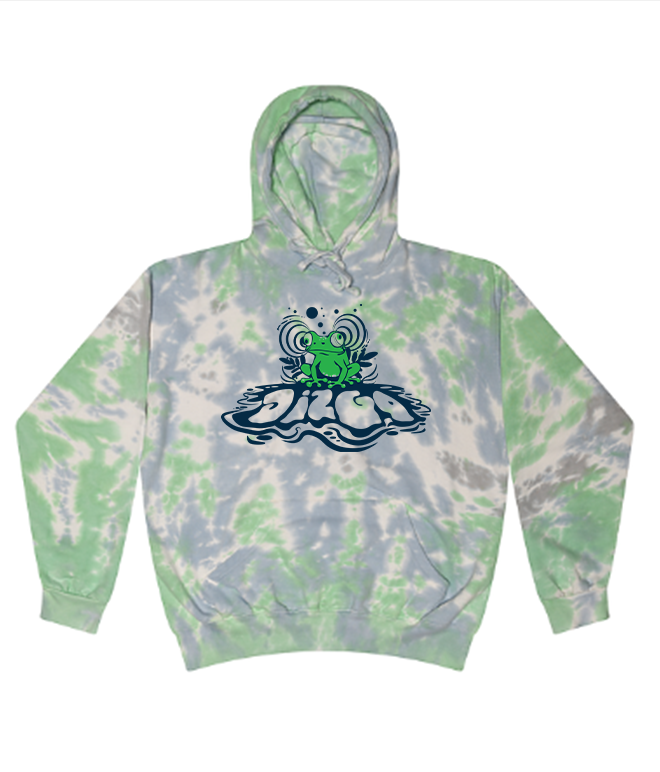 Tie Dye Frog Hooded Sweatshirt